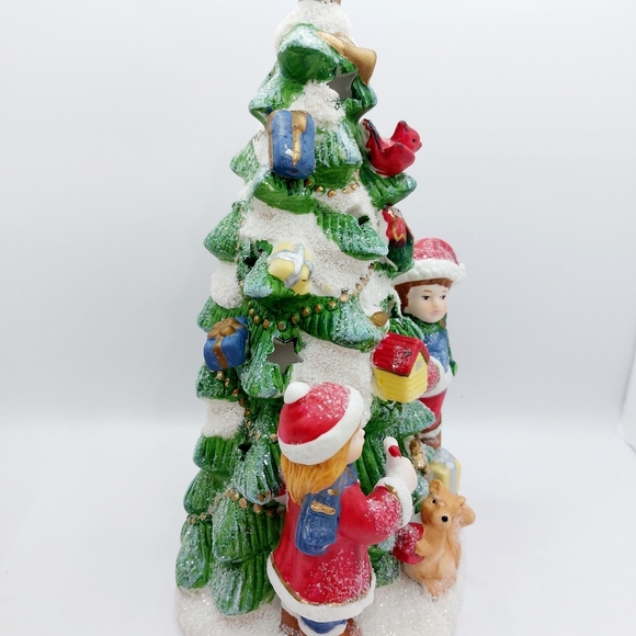 Christmas‎ Tree Votive Tealight Candle Holder Vintage Porcelain Favorite things - Picture 5 of 10